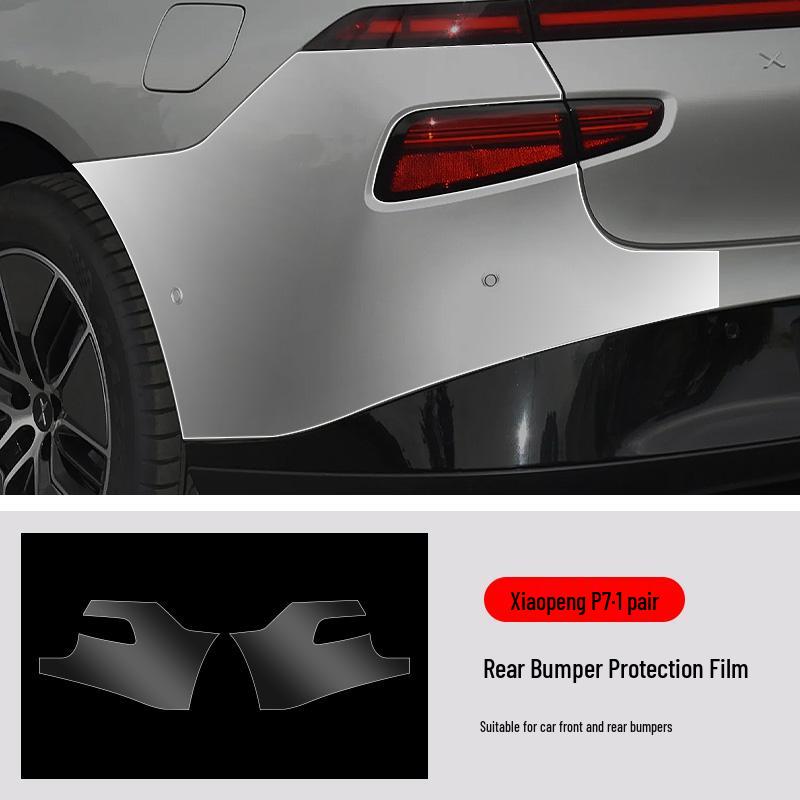 XPeng P7 TPU Vorgeschnittene Transparente Schutzfolie für vordere und hintere Stoßstange