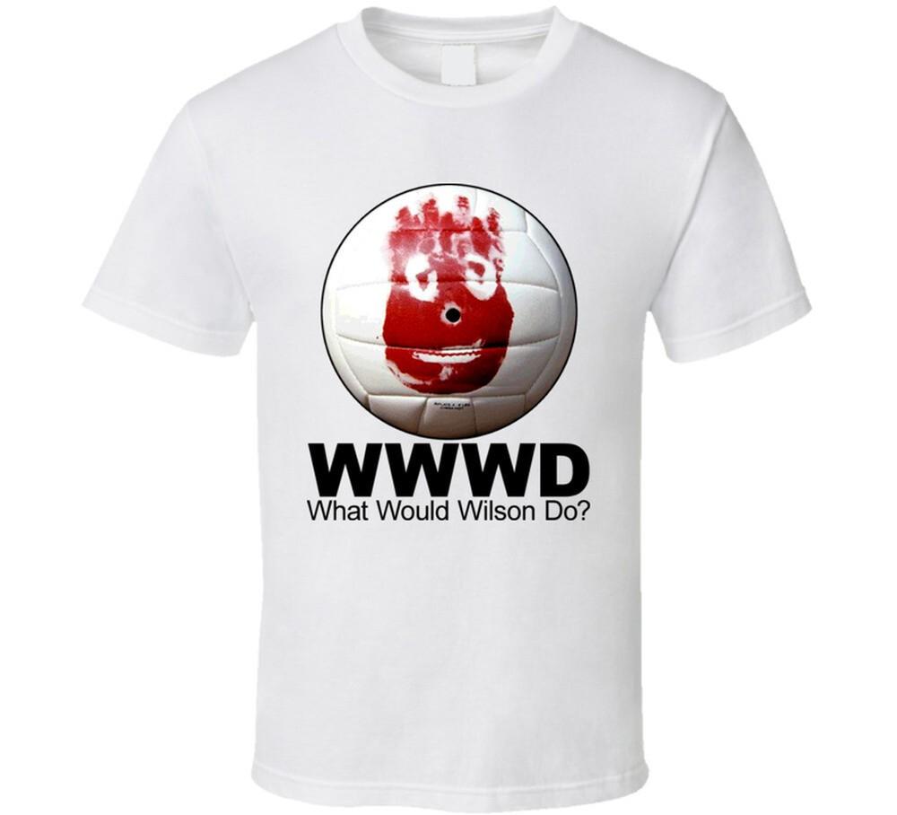 

Смешная унисекс футболка Wilson Castaway Volleyball L