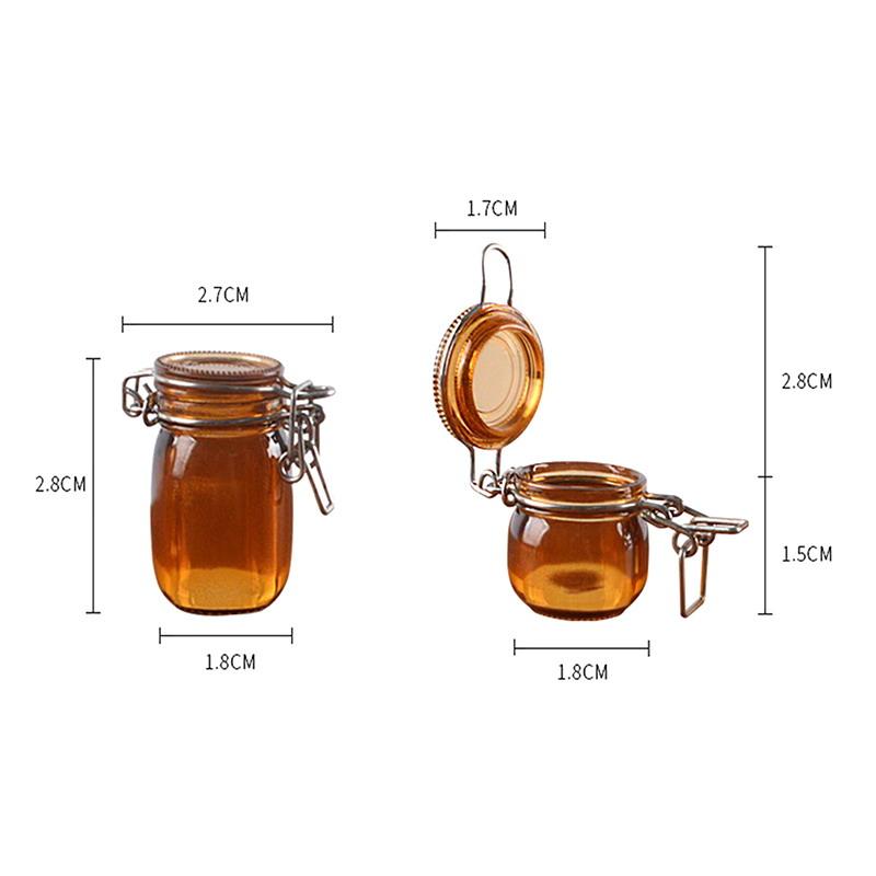 2Pcs/Set 1/6 Scale Miniature Dollhouse Transparent Storage Tank Model Toys Doll Accessories