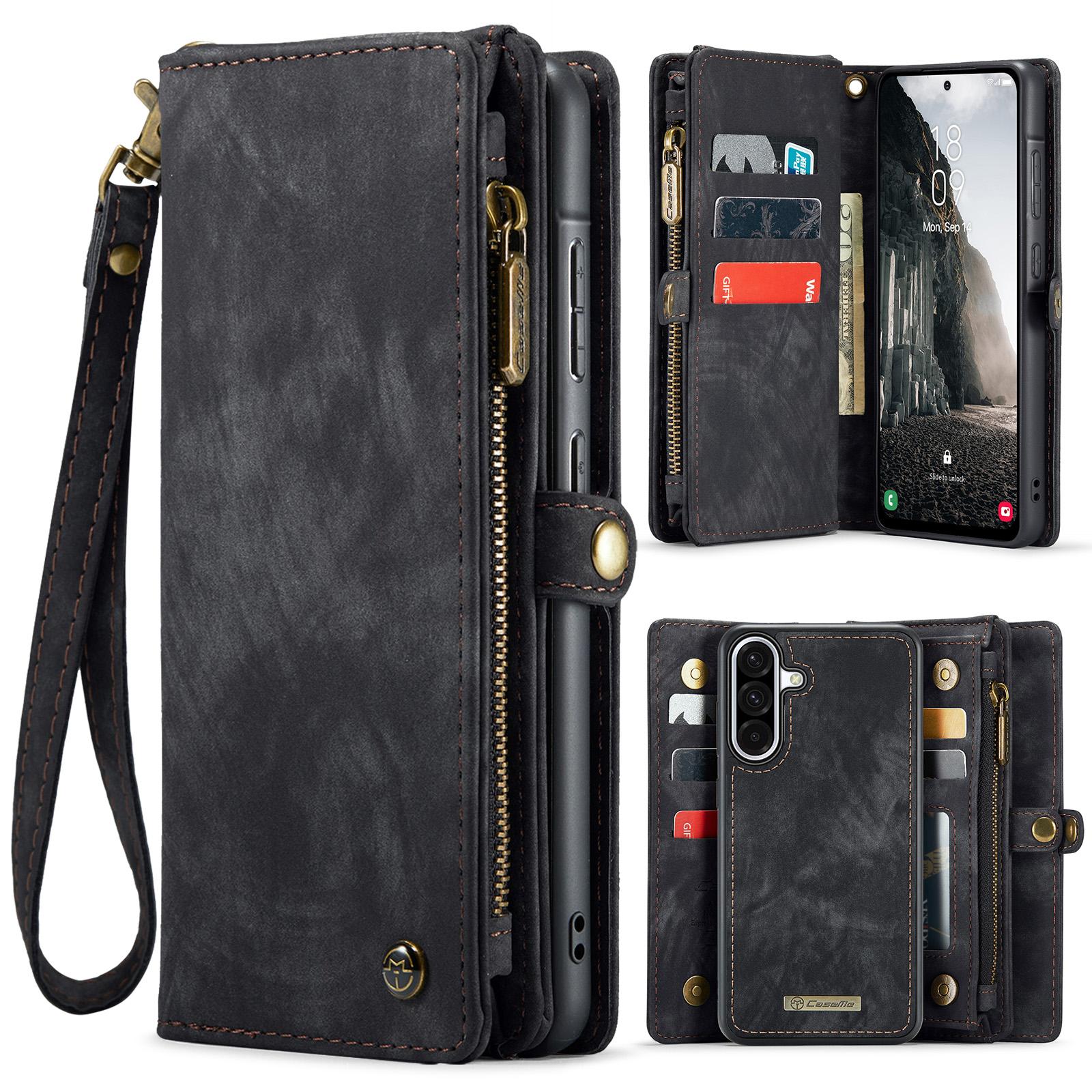 

For Samsung Galaxy A17 5G/A17 4G Phone Cases CASEME 008 Leather Cover with Detachable Wallet and Strap B