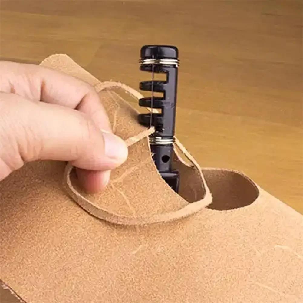 Leather Strip Cutter Tool For Leather Strap Cutter With 3 Blades DIY Handmade Leather Craft Cutting Tools