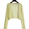 Women's Green Floral Cardigan & Camisole Dress Set - Spring/Summer Seaside Vacation Collection