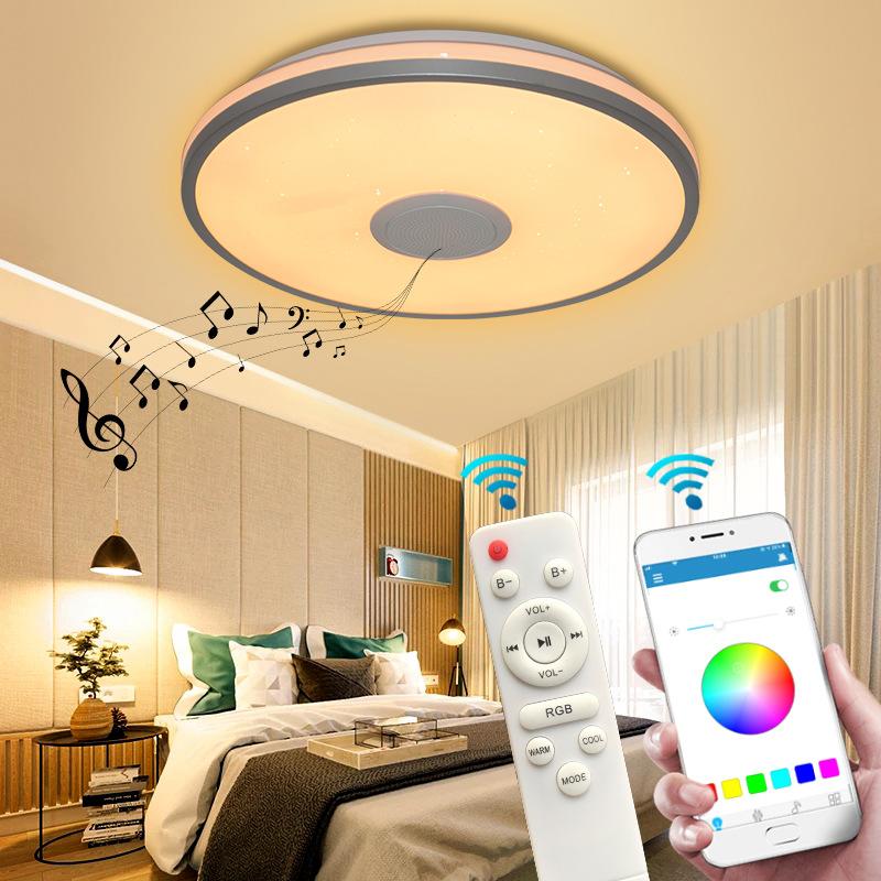 30/33CM Smart Bluetooth Music Light APP Modern Simple Framed Study Bedroom LED Ceiling Light