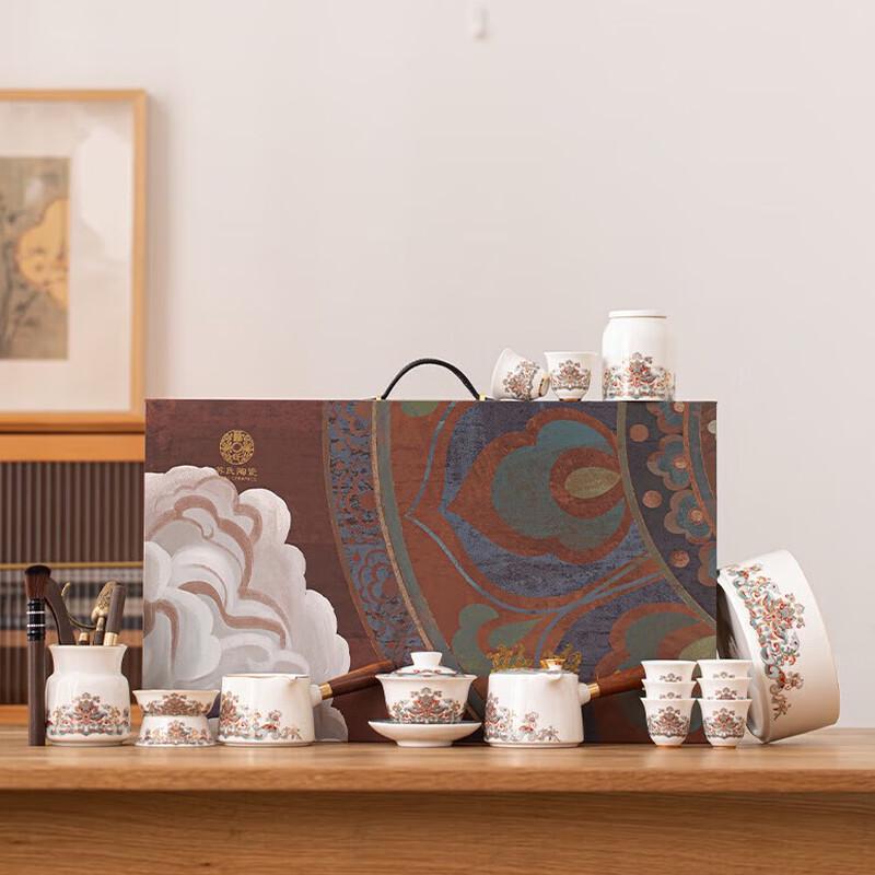 

Su s Ceramic Dunhuang Baoxianghua Tea Set