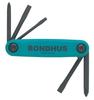 In BONDHUS Hex Wrench Tool Gorilla Black Finish Set PH2 FU5 Made USA Knife-Type Grip® 5-Piece (PH1, & -1/8, -3/16, -1/4) No.12547