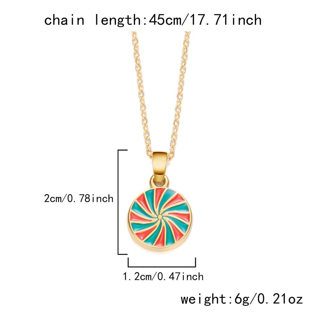 Europäische und amerikanische Edelstahl-Cartoon-Weihnachtskette mit Tropföl-Schneeflocken- und Baum-Anhängern