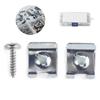 200pcs Set Manganese Steel UClips with Self Tapping Screws Kit Assortment Fixing Hardwares for Motor Vehicles