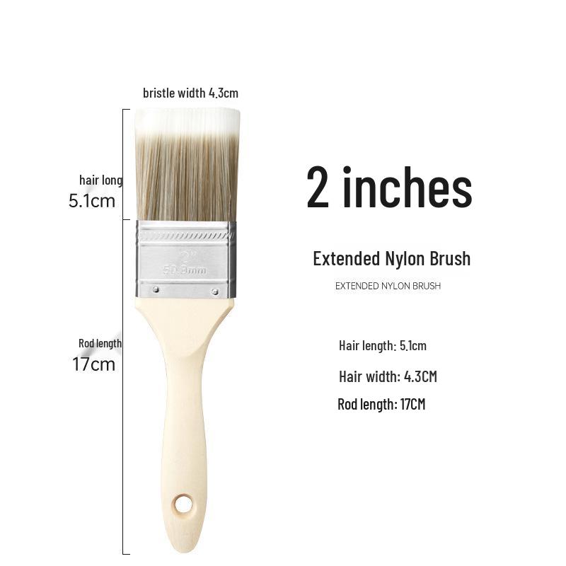 Multifunctional Nylon Brush: BBQ, Paint, Cleaning, 1-12 Plate Sizes