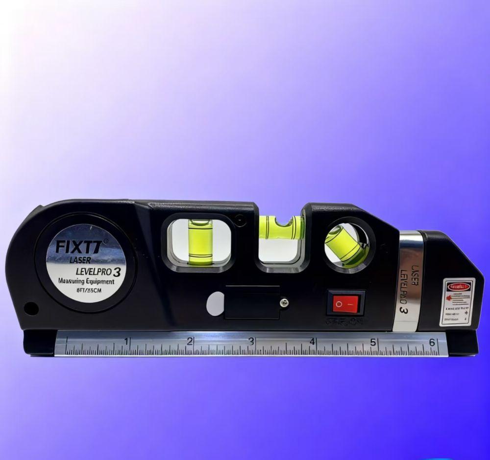 New Easy to Use Laser Level Line Tool Multipurpose Laser Level Kit Standard Cross Line Lase 8 Feet Measure Tape Ruler