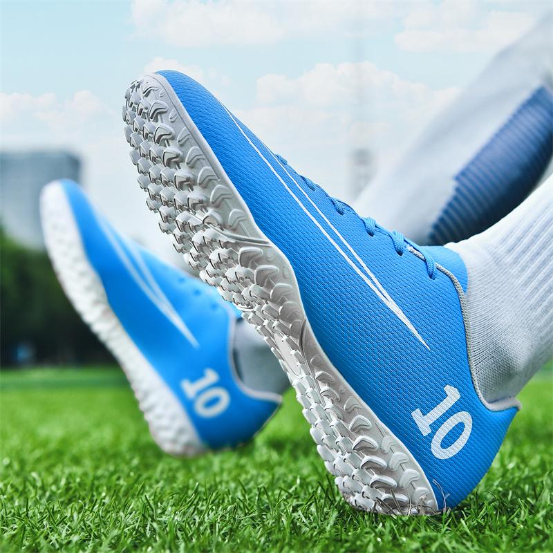 Men Soccer Shoes Boy‘s LOW Ankle Football Boots Men's Sneaker Turf Soccer Cleats Outdoor Professional Futsal Footwear EUR32-46