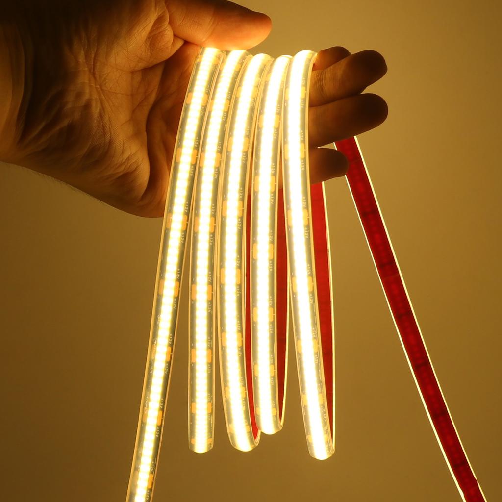IP68 Waterproof COB Strip 3000K 4000K 6000K Flexible Ribbon Light DC 12V 24V For Outdoor Garden Swimming Pool Decor
