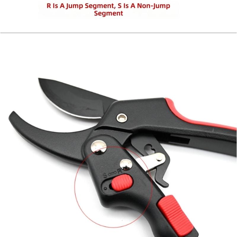 Adjustable Pruning Shears with SK5 Steel Blade for Labor Saving Cutting and Adjustable Force Control in Garden Maintenance