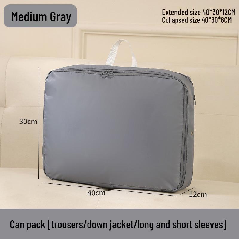 Expandable Double-Layer Waterproof Garment Bag for Travel and Home Storage
