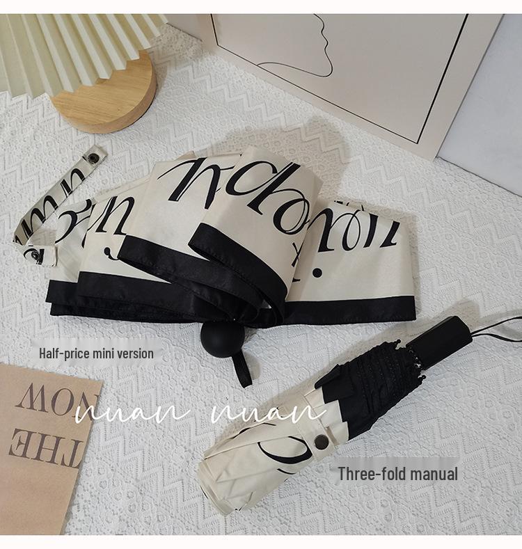 French Retro Women's Dual-Use Sun & Rain Umbrella - Elegant Summer Sunscreen Parasol