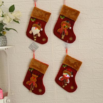 Christmas Ornaments Christmas Tree Ornaments Santa Led Large Luminous Socks Christmas Stocking Gift Bag