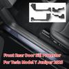 For Tesla 2025 Model Y Juniper Door Sill Guards Front Rear Threshold Protector Anti Scratch Anti Kick Mat TPE Cover Accessories