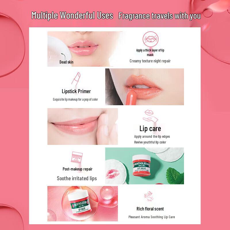 MENTHOLATUM Classic Mint Rose Lip Balm