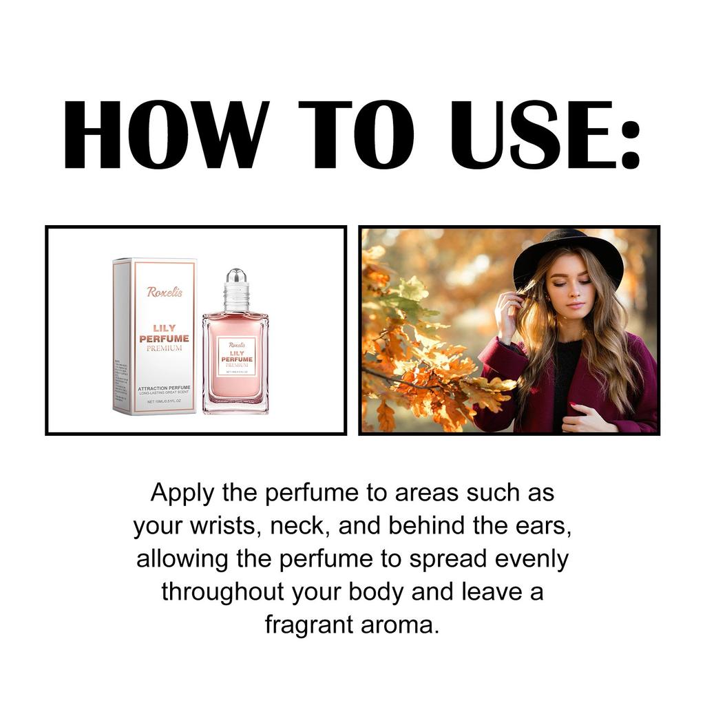 Pheromone Perfume For Women, Perfumes To Attract Men, Perfume Pheromone Roll-on Oil, Unique Scent,easy To Carry, Unleash Your Alluring Charm(15ml)