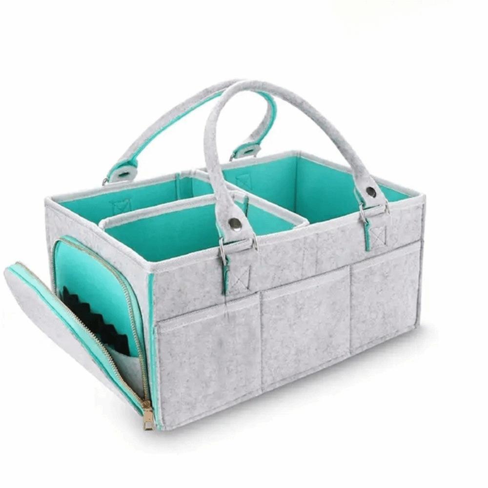 

Felt Mommy Bag Large Capacity Storage Carrier New Nursery Organizer Mother no lid