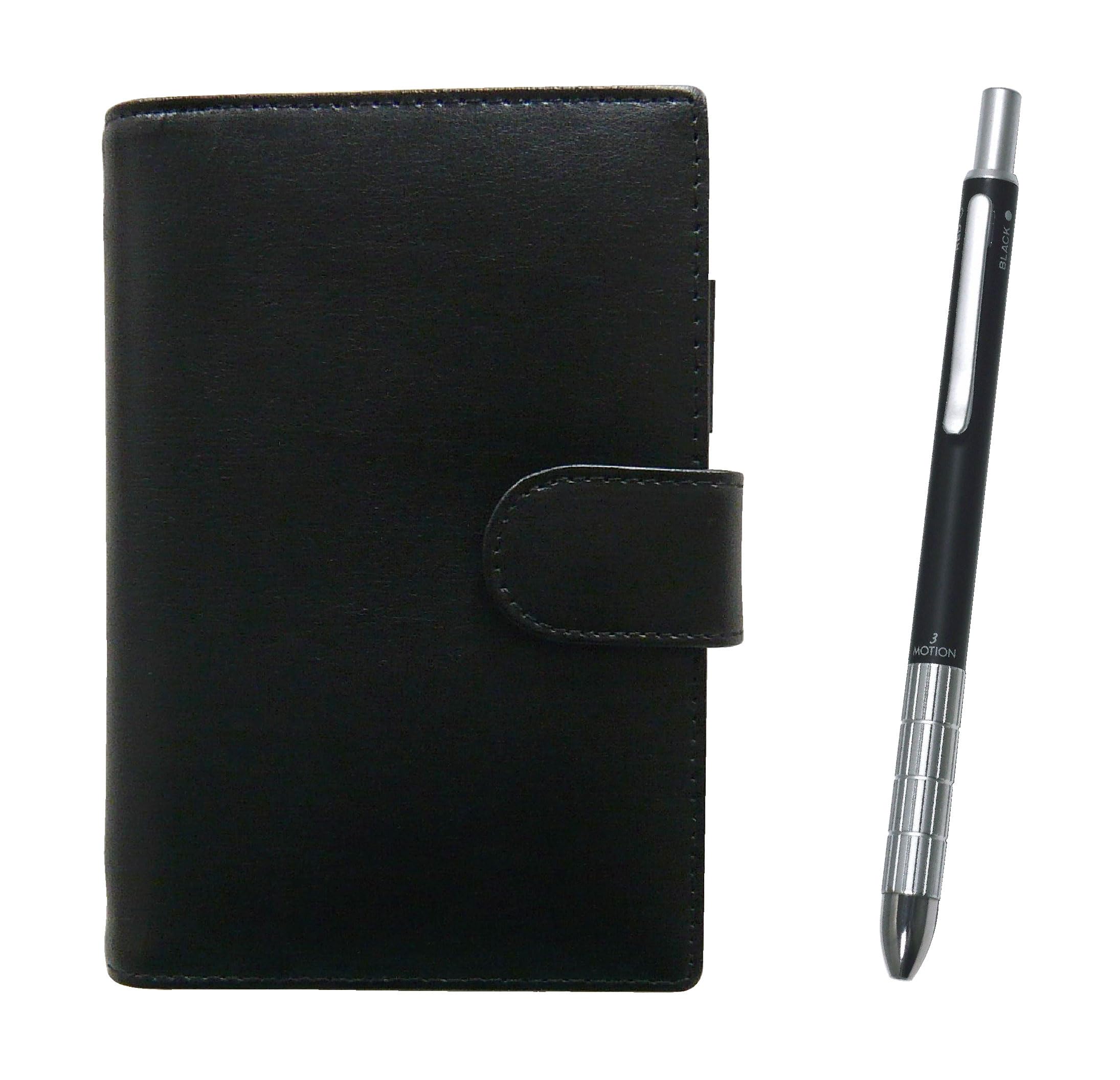 

Eco B7 Cowhide Mini System Notebook Black Metal 3 Mecha Super Slim Set Black T23-LS002B-3M50K-B чорний