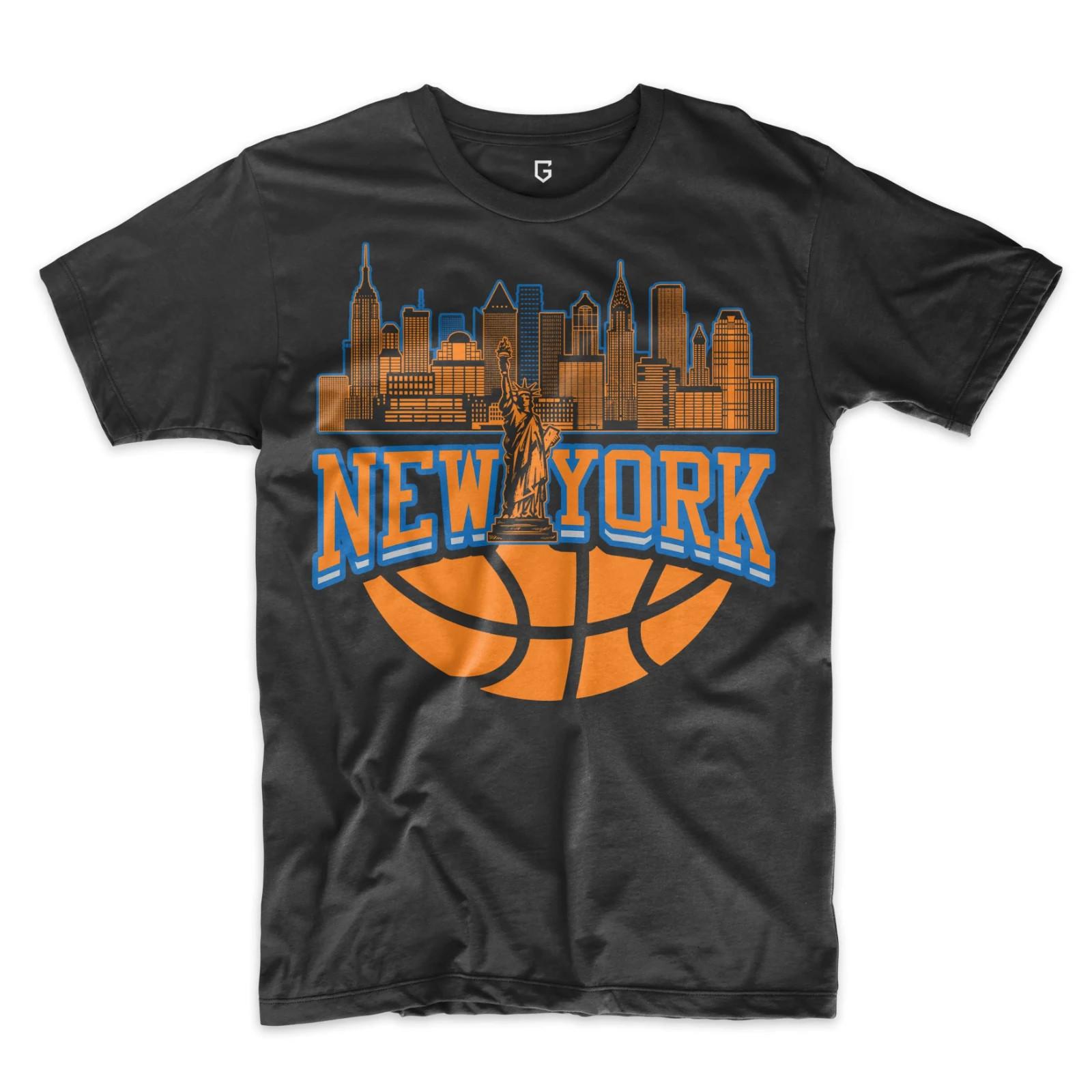 New York Basketball Skyline Men s T-Shirt XXXXL