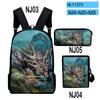 Classic Popular Wild Hearts Game 3D Print 3pcs/Set pupil School Bags Laptop Daypack Backpack Inclined shoulder bag Pencil Case
