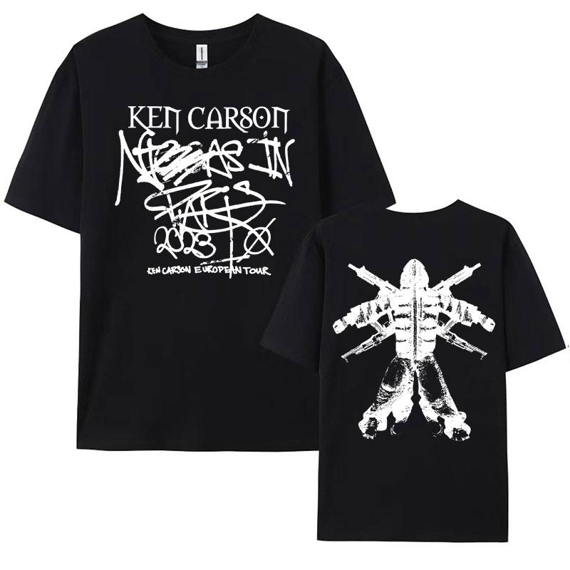 Rapper Narcissist Opium Carti Ken Carson Graphic T Shirt Men Women Harajuku Hip Hop Tshirts Fashion Oversized Cotton Tshirt Y2k
