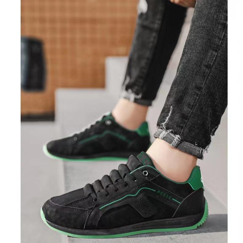 Neue Leichte Herren Freizeitschuhe mit Weicher Sohle Flusen Nähgarn Low Top Schnürschuhe Sportschuhe zum Laufen Gehen