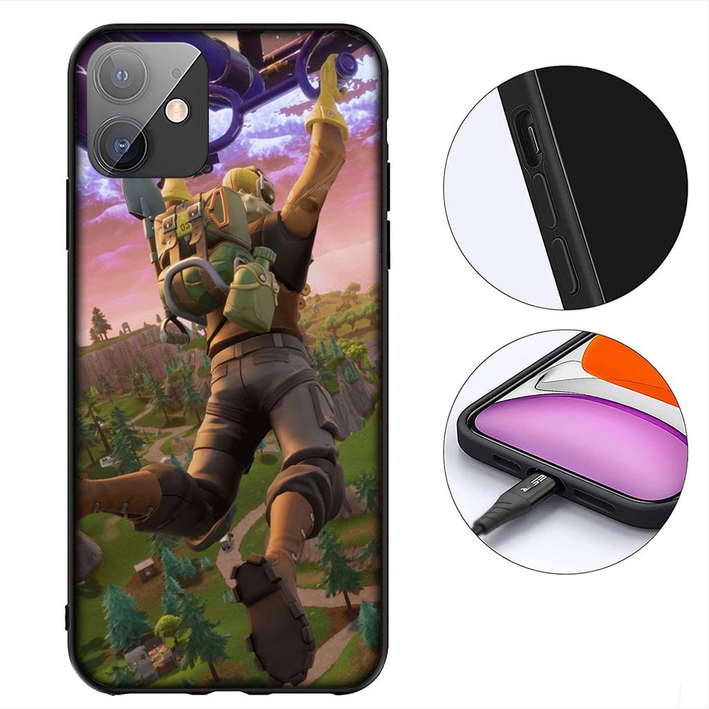 Wallpaper F-Fortnites-Lovely Phone Case for Apple iPhone 12 13 Mini XS 11 Pro Max 7 8 Plus + XR 8+ X SE 2020 SE3 Cover Casing