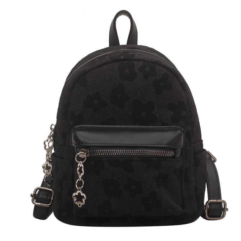 Popular Crossbody Small Bag Women's Spring New Leisure College Style Canvas Bag Jacquard Backpack