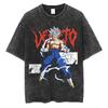 Dragon Ball  Anime  Summer New Washed Tshirt  Cotton Vegeta Oversized Pattern Harajuku Shortsleeved Loose YK Shirt