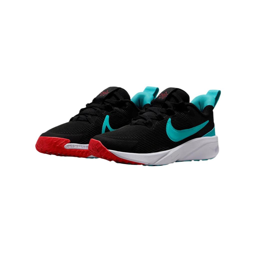Nike Star Runner 4 PS Black Dusty Cactus Kids Sneakers Bright-Crimson White DX7614-009
