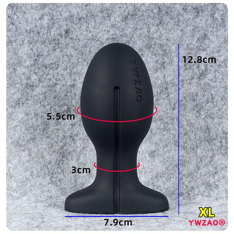 YWZAO Anal Plug Liquid Silicone Soft Venting Design Use When Going Out G58