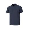 Asics Polo Shirts Men's Charcoal Gray Polo Collar Moderate Straight Fit 2031F541-001