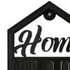 Key Storage Rack with 5 Hooks Strong Load-bearing Rust Resistant Wall Mount Key Organizer Hanger Decorative Key Holder
