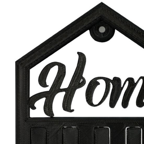 Key Storage Rack with 5 Hooks Strong Load-bearing Rust Resistant Wall Mount Key Organizer Hanger Decorative Key Holder