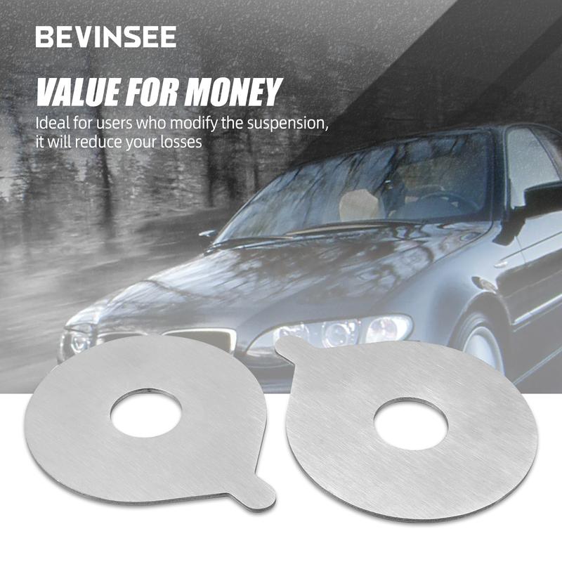 BEVINSEE Rear Coil-Over Spring Perch Reinforcement Plates for BMW E46 Z4 E85