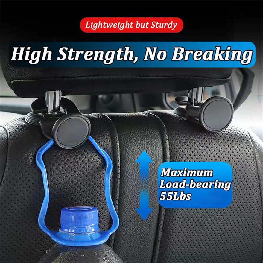 

2 шт. универсальные крючки для автомобильных сидений, многофункциональный автоорганайзер для заднего сиденья, крючок для кошелька с зонтиком