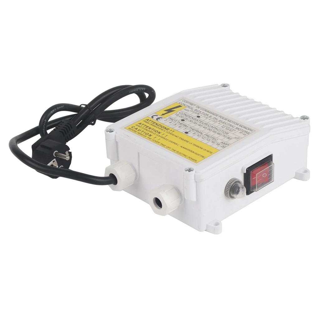 Pump Control Box Bulit In Thermal Protection Circuit Breaker Controller for Deep Well Submersible Household Suction Pumps