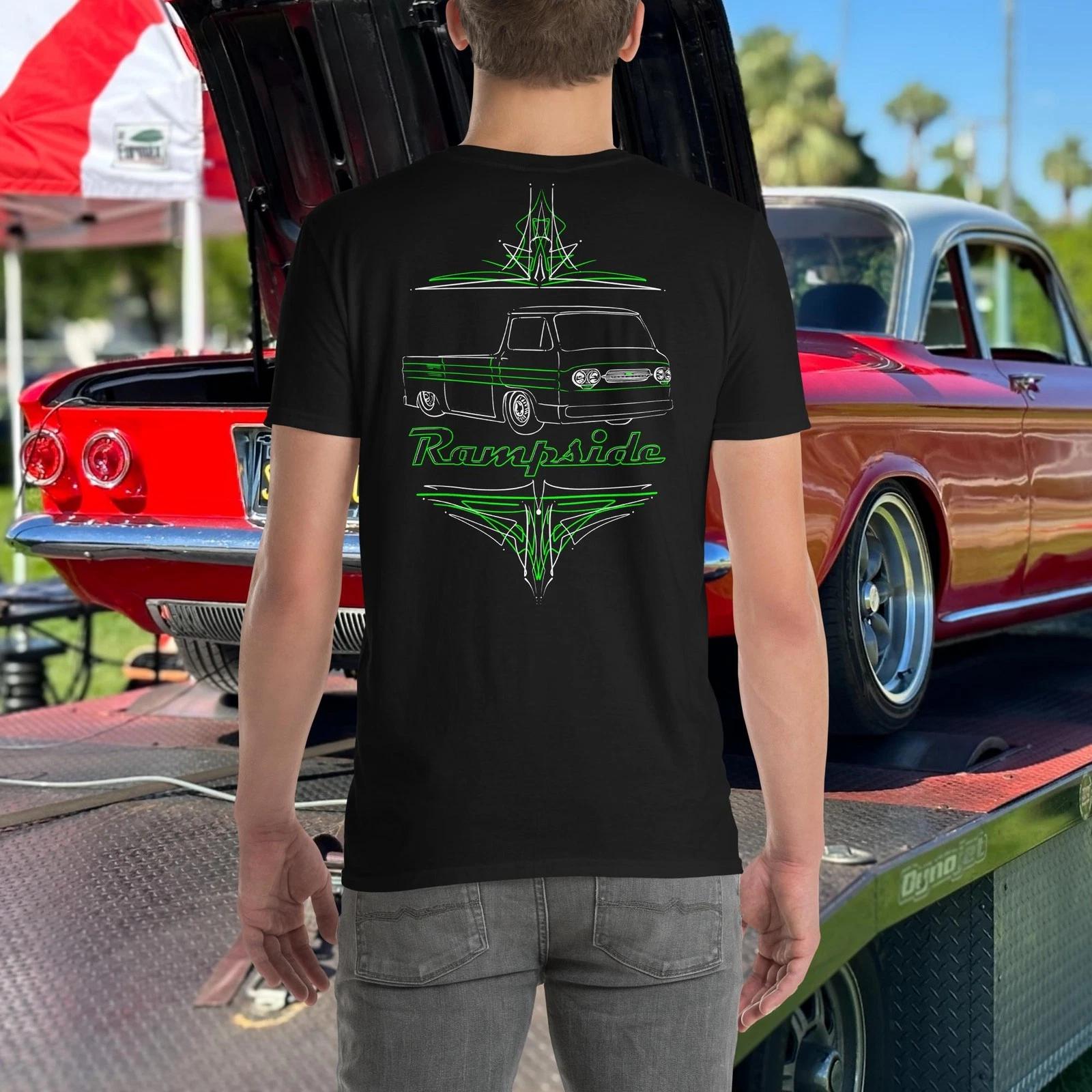 2 sided Lime Green Corvair FC Rampside Short-Sleeve T-Shirt XL
