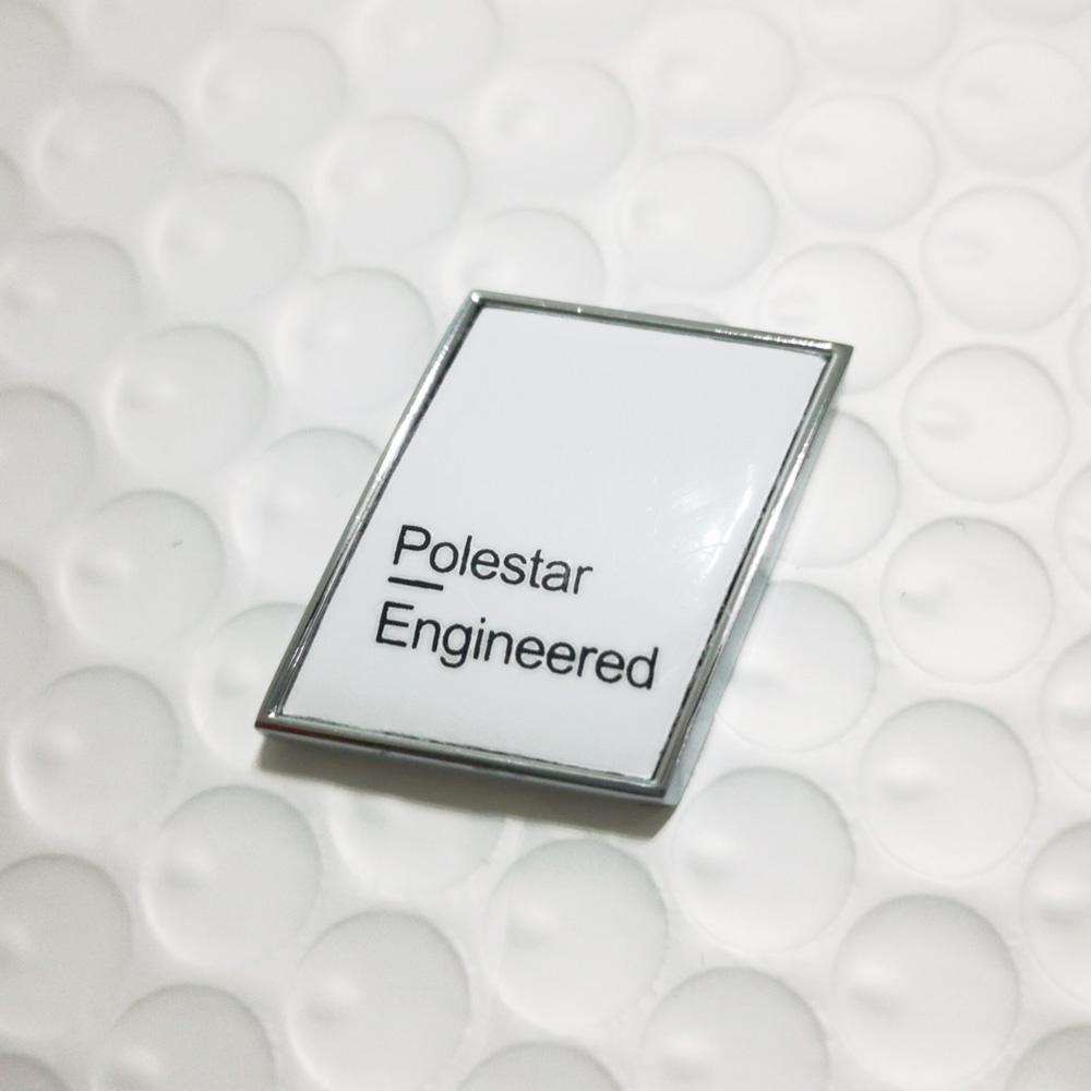 White Polestar Engineered Badge Sticker Car Rear Sticker Polestar Trunk Sticker For VOLVO XC90 S90 V90 S80 XC60 S60 V60 XC40 T5