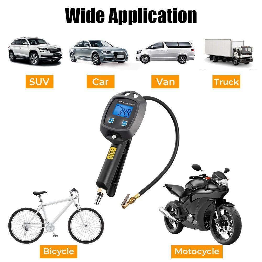 18 Bar Tester Tire Pressure Gauge High-precision Monitoring Car Repair Tools Tire Air Pump  Inflate