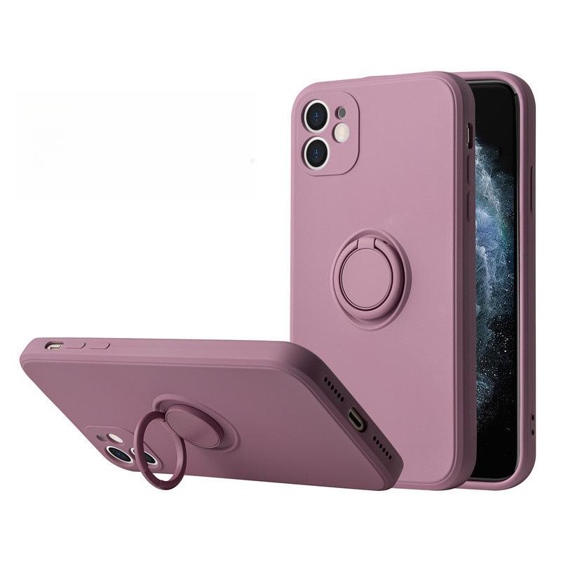

Suitable for Samsung S25Ultra Phone Case, S24FE Liquid Silicone Ring Bracket, Full Package, S10 Lens Case S8 large hole