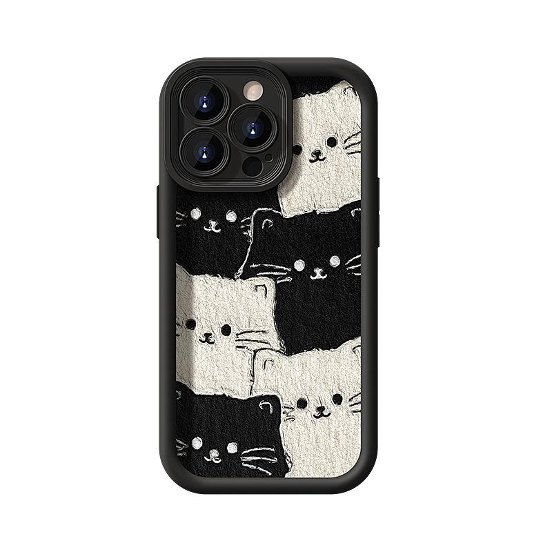 

Полноэкранный кошачий шнурок подходит для чехлов для телефонов Apple 16PRO 8, Huawei OPPO, Xiaomi и VIVO силиконовая овечья кожа 15 Redmi Note 9 Pro 5G