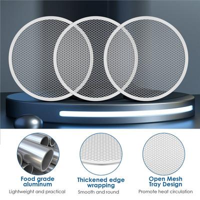 Temperature Resistant 6Pcs 12Inch Pizza Screen Non-Stick Oven Baking Tray Reusable Mesh Pan