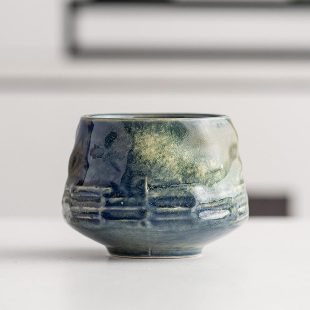 

Coarse pottery hand-held mug, kiln-changed retro ceramic coffee cup, water cup irregular cup, afternoon teacup gift 220ml