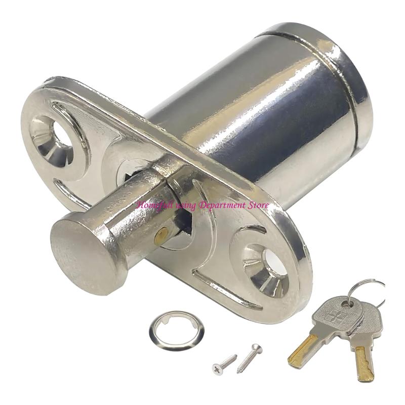 

Furniture Lock Cylinder Mechanism For Sliding Door Cabinets Drawer Security