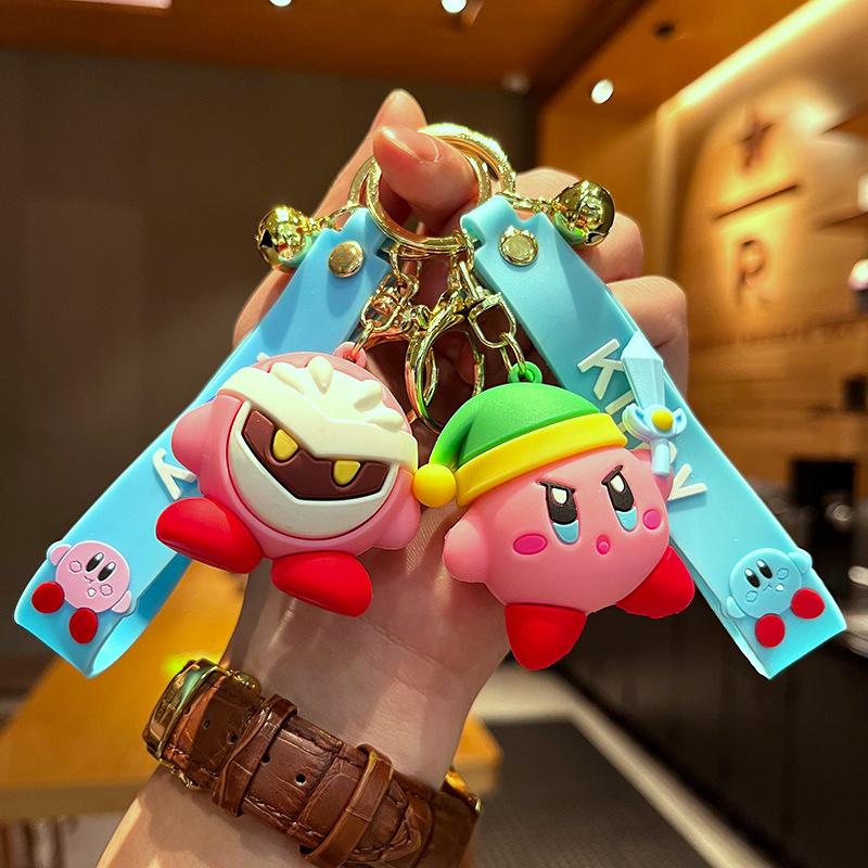 Latest Kirby Animation Keychains For Bag Car Key Chains Present Decoration Accessories Anime Merchandise Action Figure