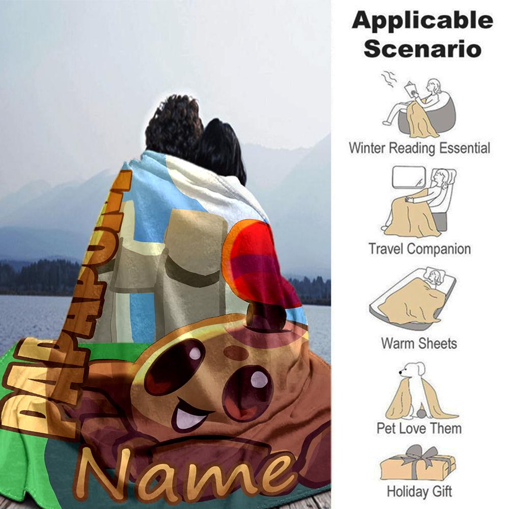 Customiz Name Personality Plants Vs. Zombies Blanket Soft &Warm Sofa Office Bed Travel Lunch Break Blanket, Gift Suitable All Seasons
