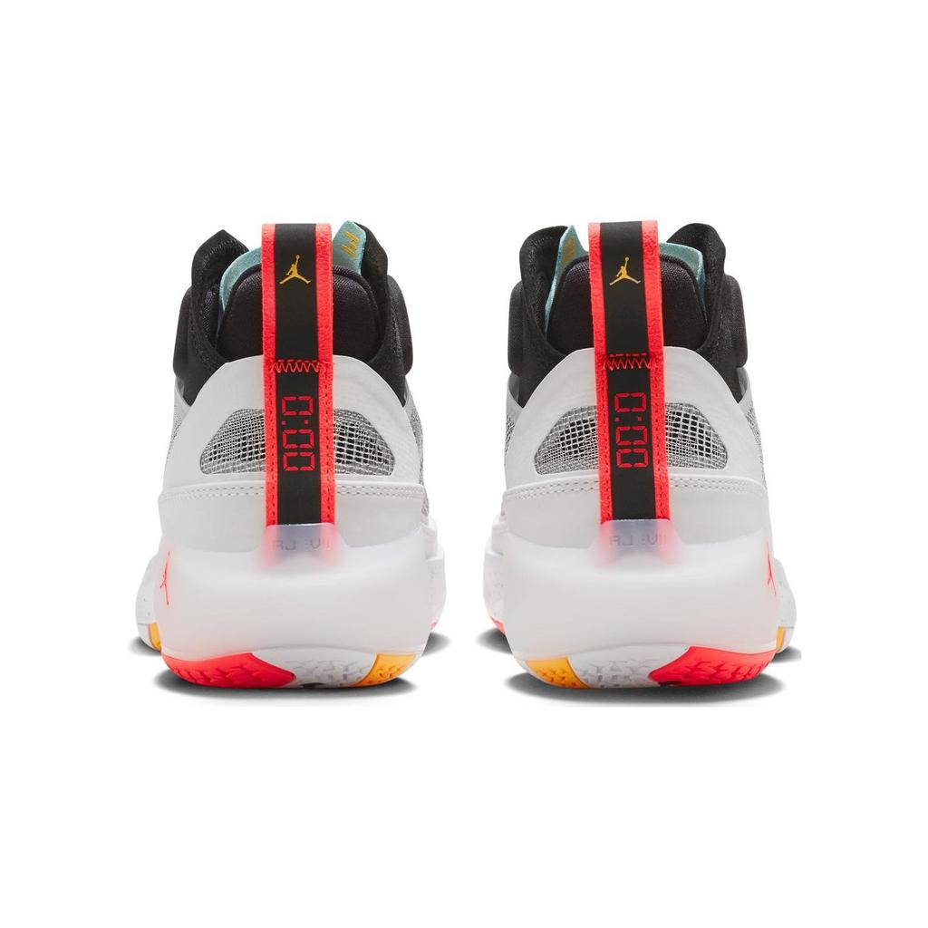 Jordan Air Jordan 37 'Guo Ailun Slip Resistant Anti Kick Cushioning Mid Top Children's Basketball Shoes White Black FJ4495-130
